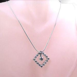 Diamond Invisible Necklace 2.00TDW 18KT White Gold